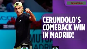 Francisco Cerundolo vs Jakub Mensik | Match Highlights | ATP Madrid Open