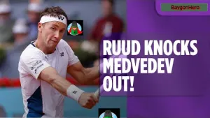 Casper Ruud vs Daniil Medvedev | Match Highlights | ATP Madrid Open